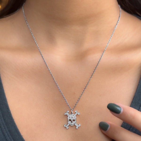 Diamond Skull Necklace