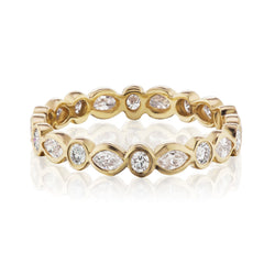 yellow gold marquise diamond wedding ring