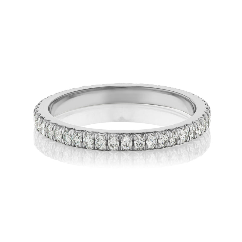 white gold pave eternity band 