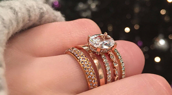 stacking rings for the holidays eternity bands catherine angiel