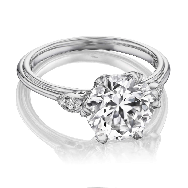 Vintage Inspired Lab Engagement Ring