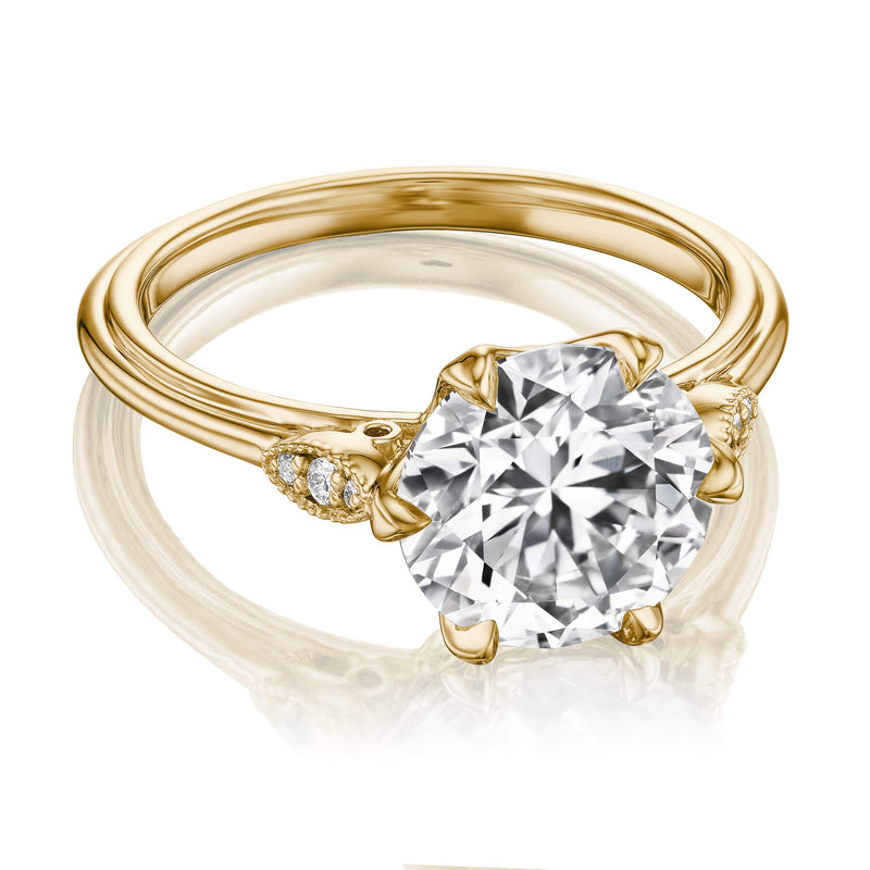 Vintage Inspired Lab Engagement Ring