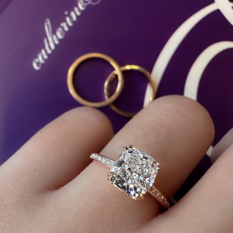 rose gold diamond dress rings Amazon.com: 2 Pcs High Luxury Jewelry 18K Rose Gold Shiny Full Diamond AAA Priness Square Cut Cubic Zirconia CZ Diamond Ring Set Eternity Engagement Wedding Band Set Promise Ring for Women ST.241 (