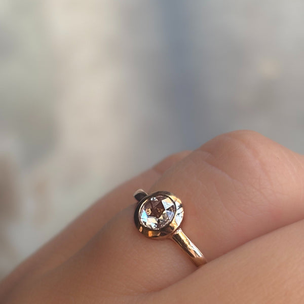 Rose Cut Bezel Ring