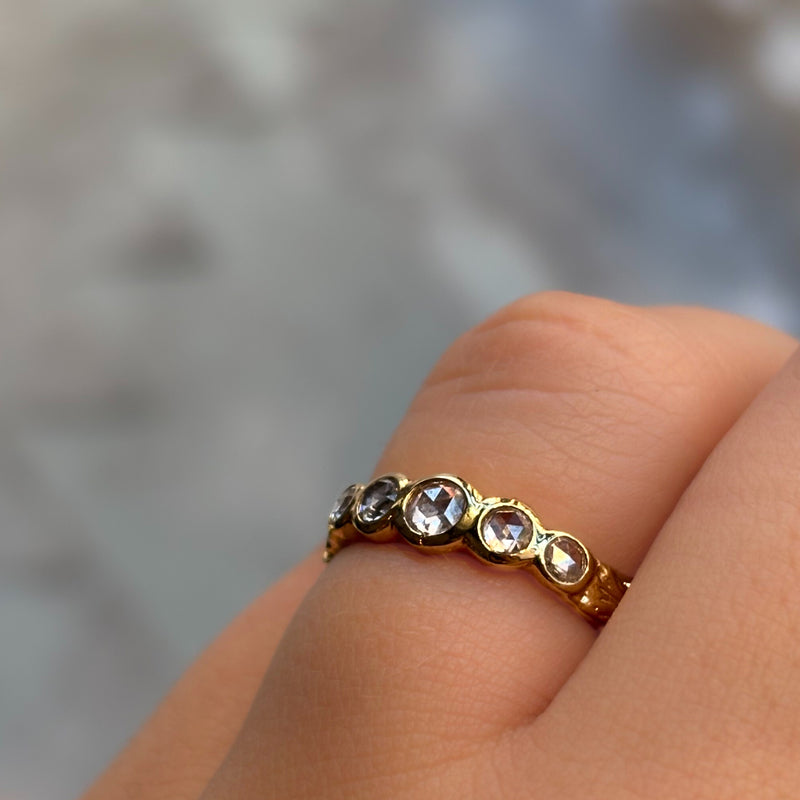 Rose Cut Diamond Band