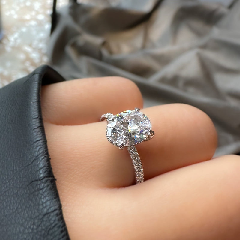 Twisted Platinum Diamond Wedding Ring for Women JL PT RD RN 9280