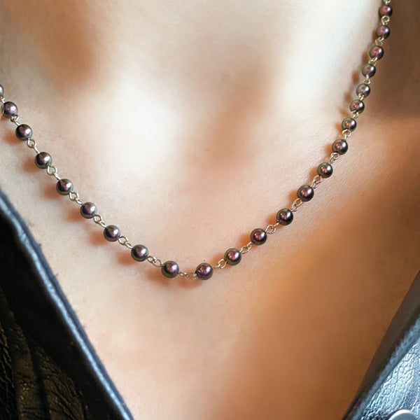 Black Pearl Necklace
