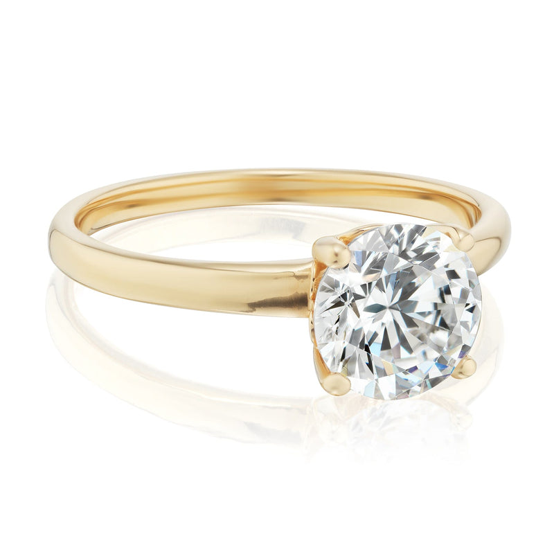 Solitaire Lab Grown Diamond Ring