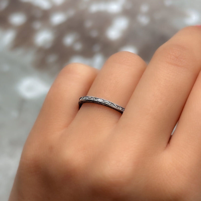 French cut baguette diamond band Outlet