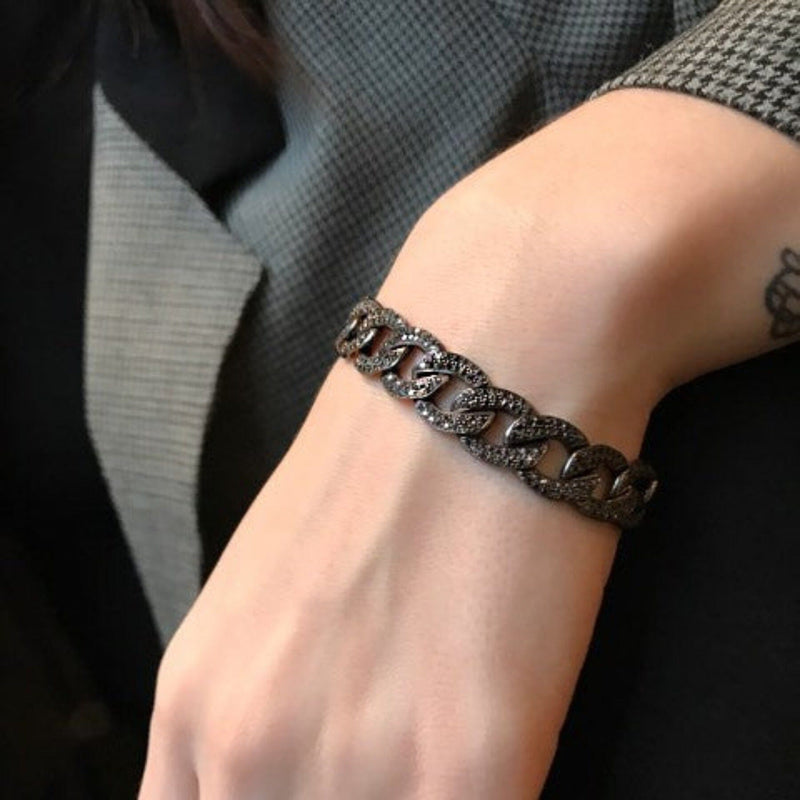 black diamond pave bracelet 