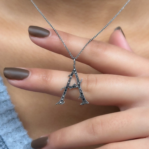 Initial A necklace