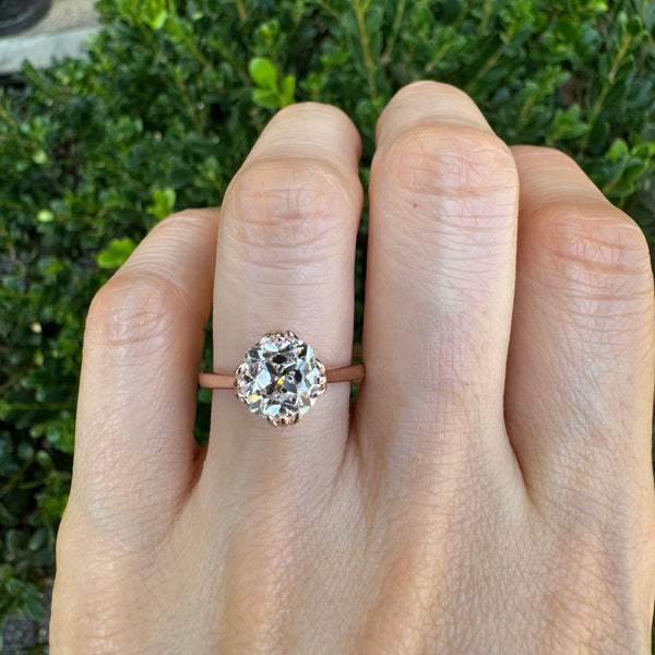 Cathedral Lab Grown Engagement Ring