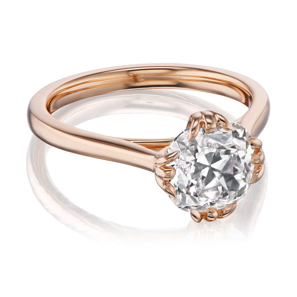 Vintage Style Lab Grown Engagement Ring