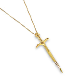 Gold Dagger Necklace