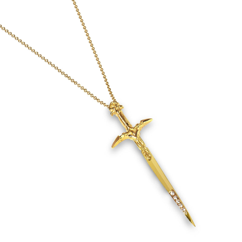 Gold Dagger Necklace