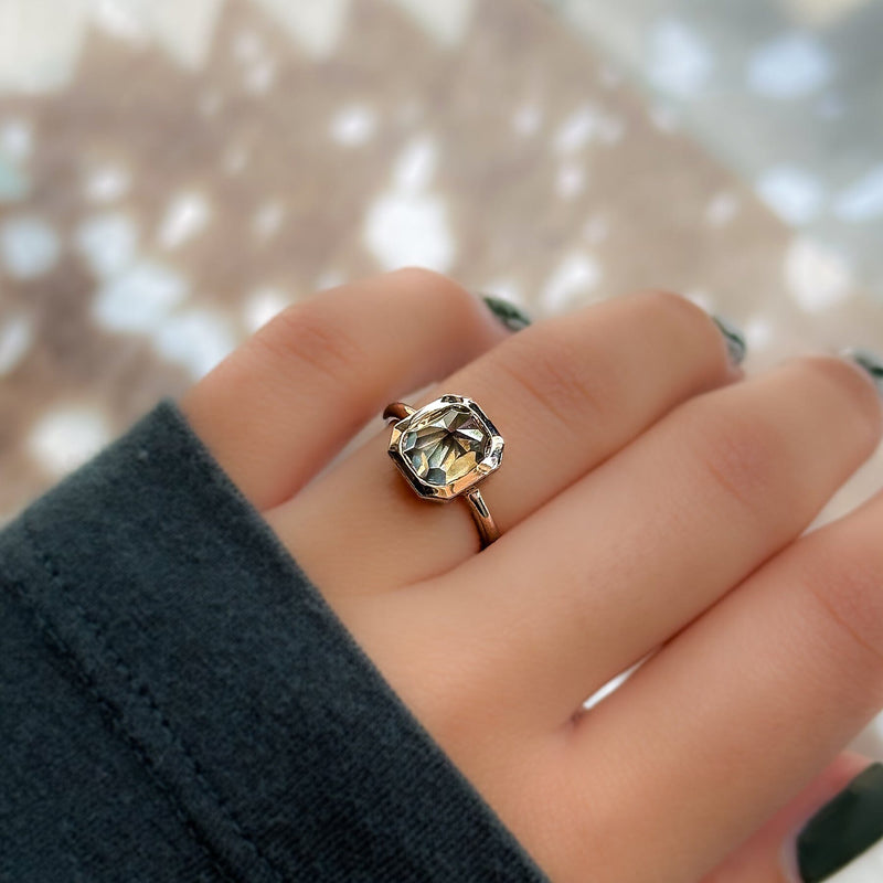 Grey diamond engagement ring Clearance