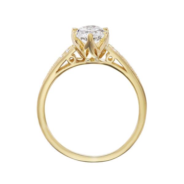 Oval Diamond Engagement Ring