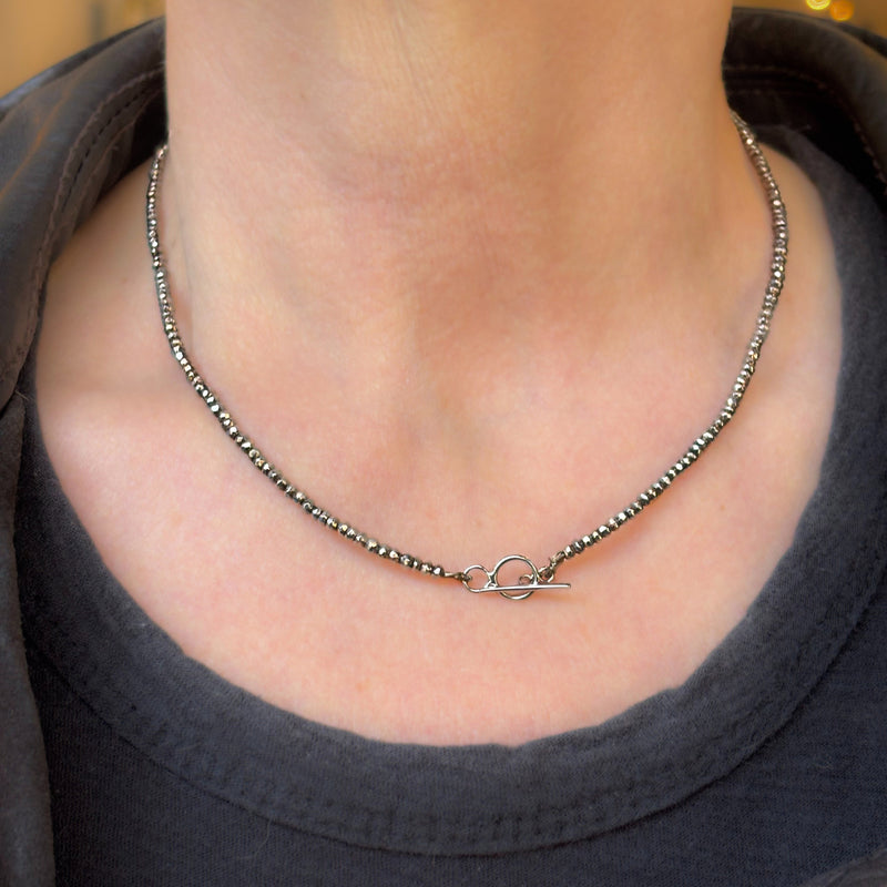 Pyrite Toggle Necklace