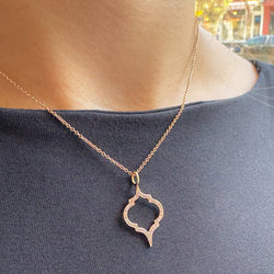 Pave Diamond Moroccan Pendant