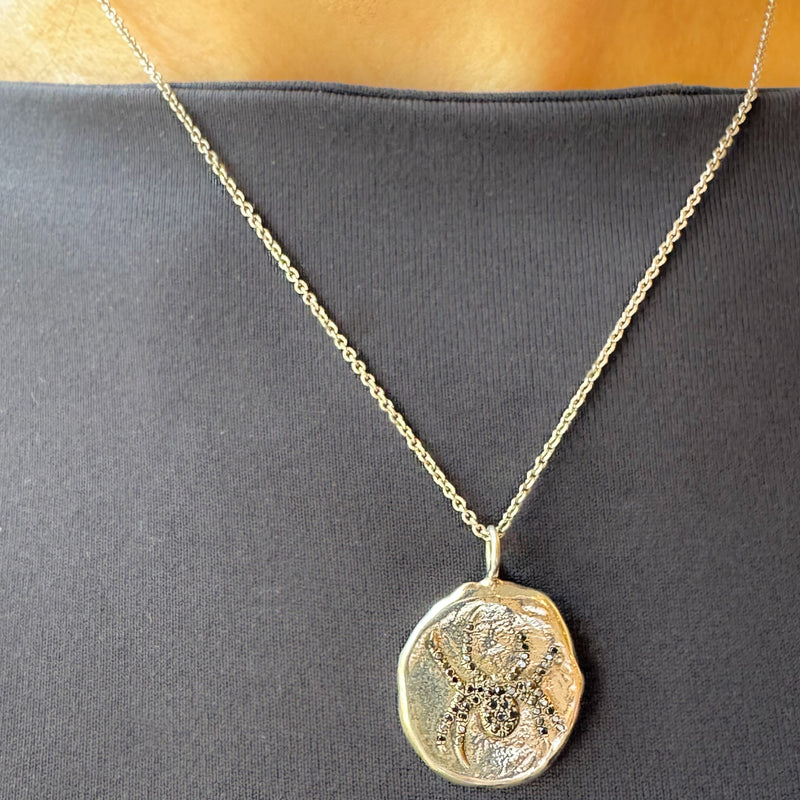 Silver Spider Seal Pendant