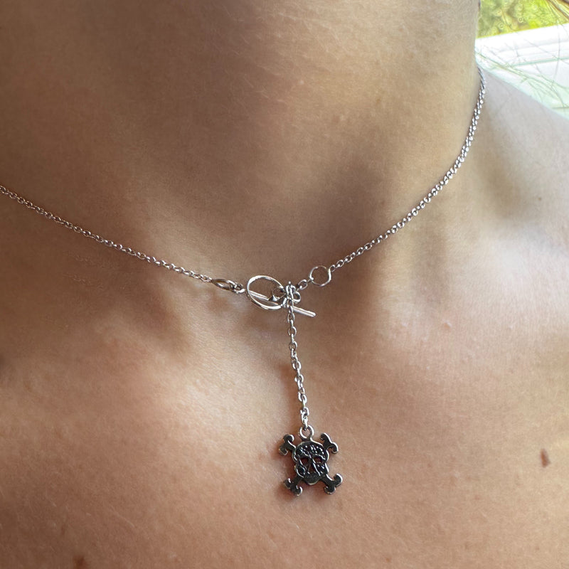 Baby Skull Toggle Necklace