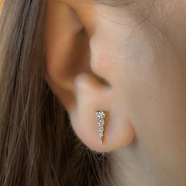 Spike Diamond Studs