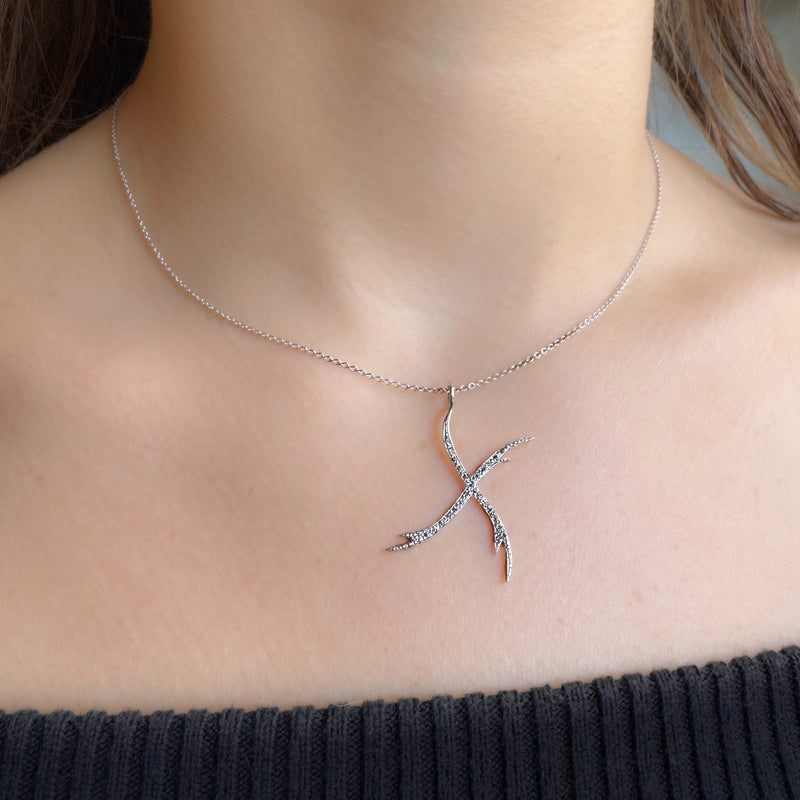 X Diamond Pendant