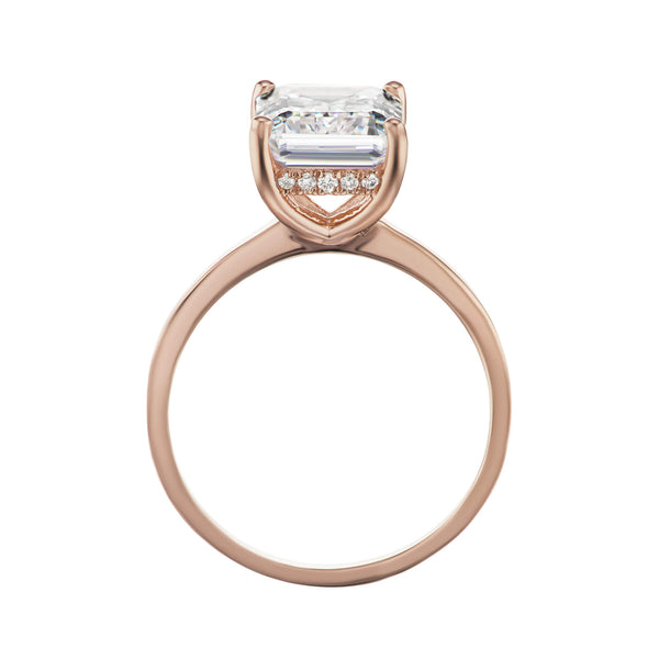 3.00 Carat Emerald Cut Diamond Engagement Ring