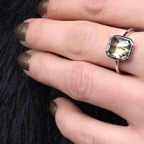 grey diamond ring