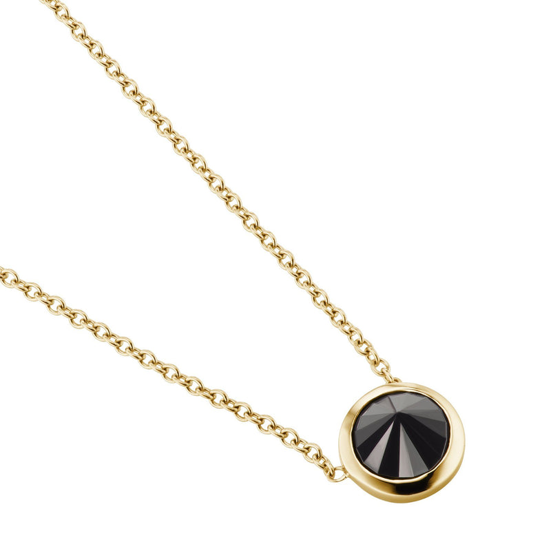Black Diamond Solitaire Necklace