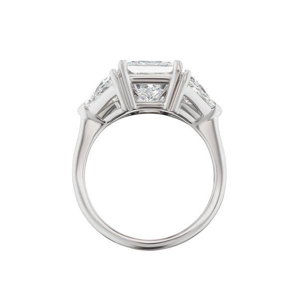 Princess Cut Diamond Engagement Ring Side View