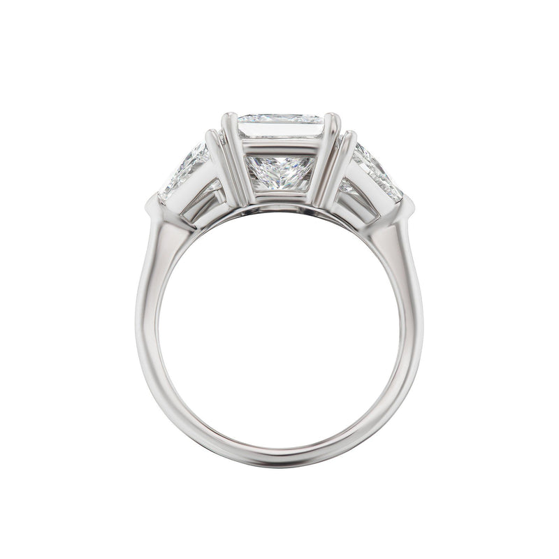 Princess Cut Diamond Engagement Ring Side View