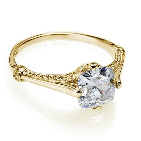 Cushion Cut Diamond Engagement Ring