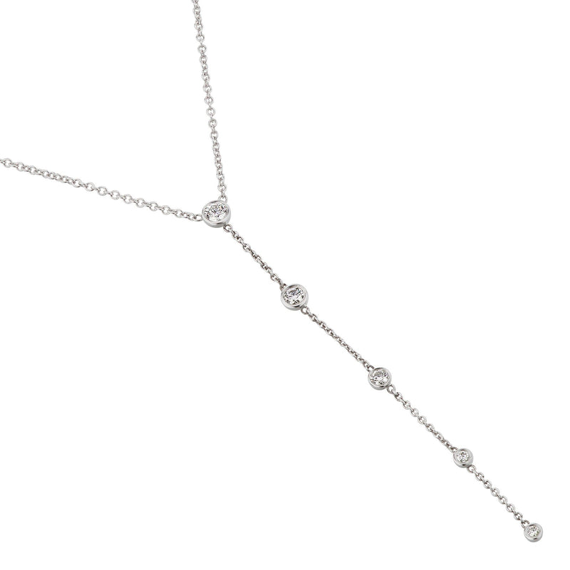 Diamond Chain Drop Necklace