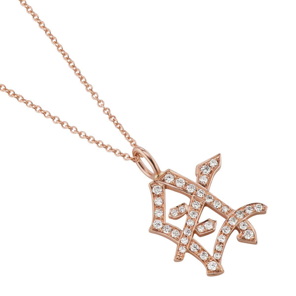 Diamond Mother Kanji Symbol Necklace