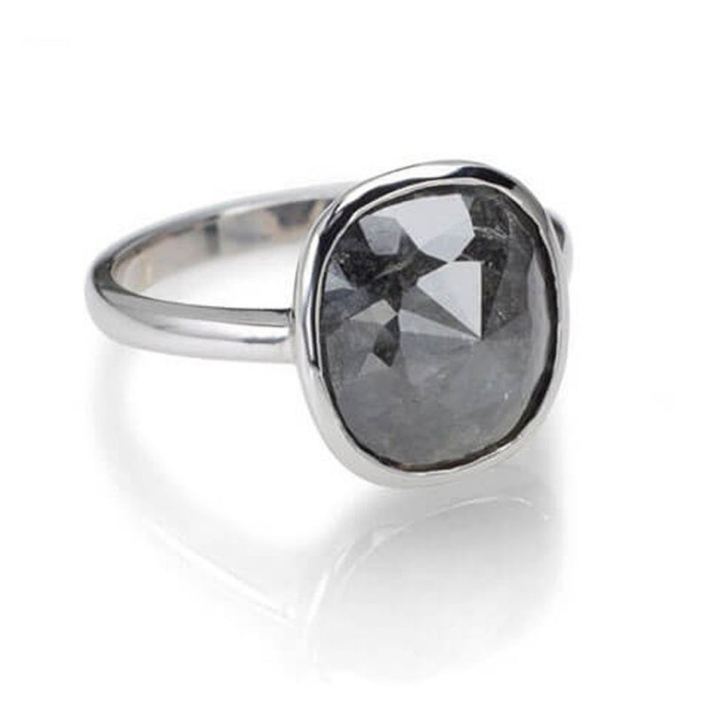 Grey diamond ring 