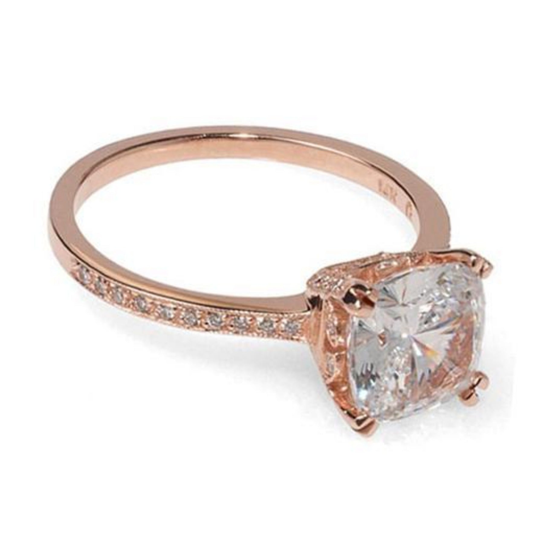 Rose Gold Engagement Ring | Vintage Inspired