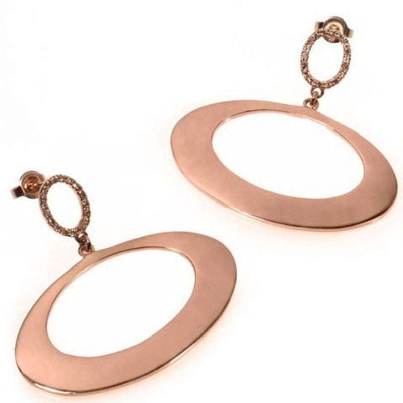 Designer Rose Gold Earrings