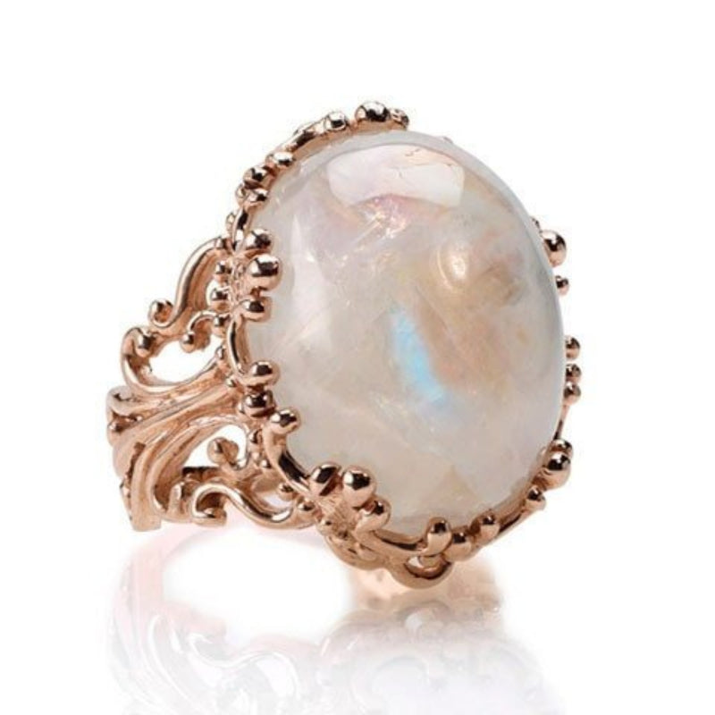 Moonstone Ring, Gemstone Ring, Statement Ring, Handmade Ring, 925 Silver  Ring, Designer Ring, Bohemian Ring, Women Ring, Halloween Gift