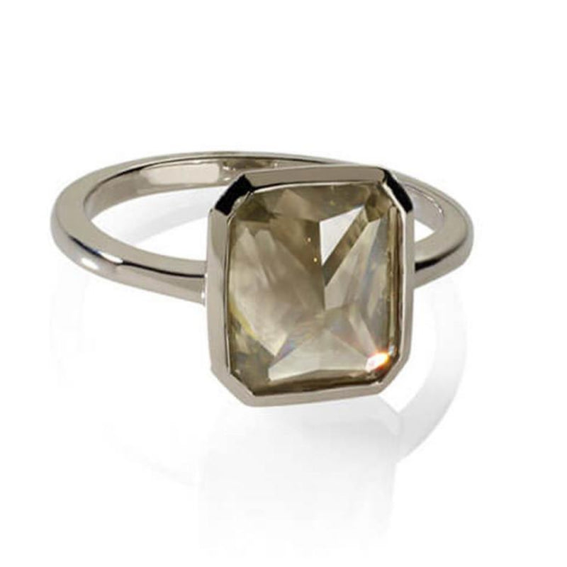 Grey diamond engagement ring 