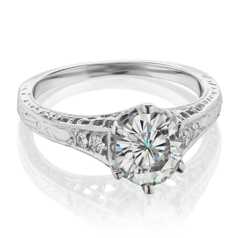 1.00ct Vintage Style Engagement Ring 