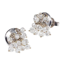 Diamond bead earrings 