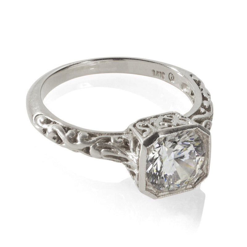 Rose Gold Antique Engagement Ring