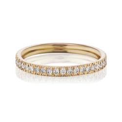 yellow gold diamond eternity band 