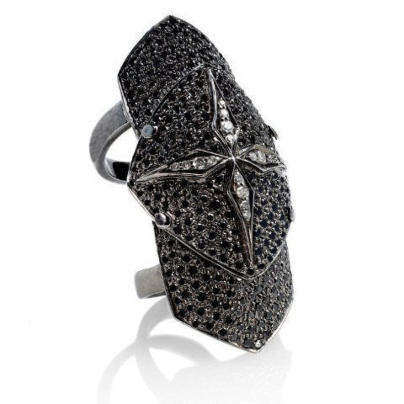 Black diamond armor ring