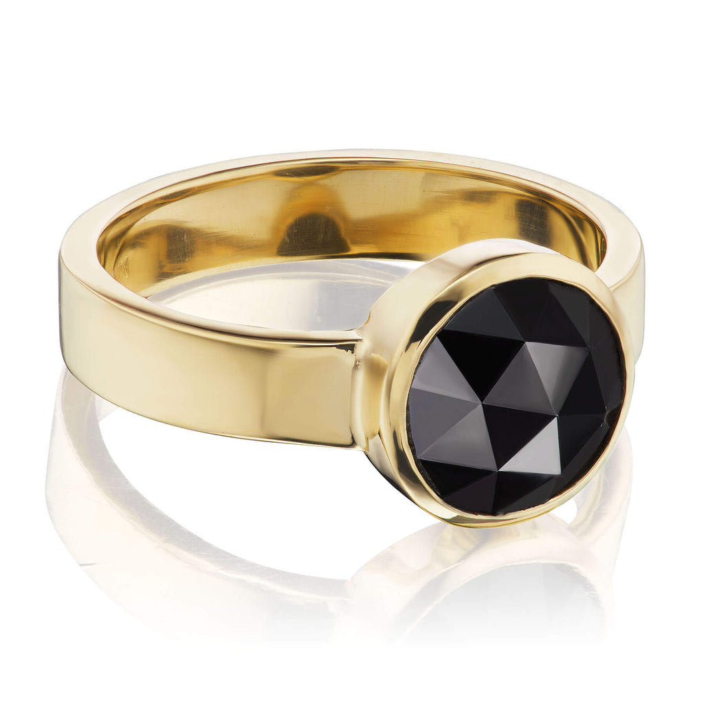 Black diamond deals bezel ring