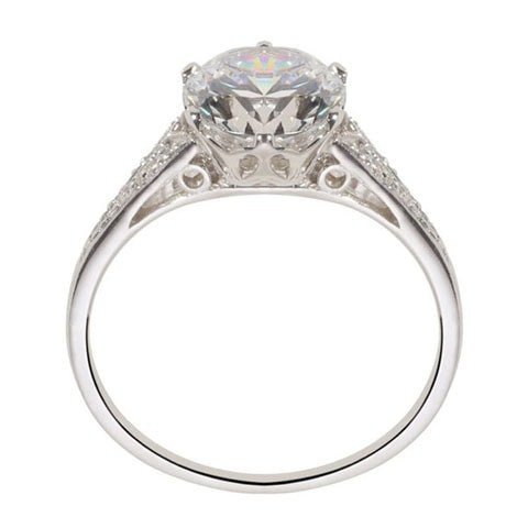 Vintage engagement ring side view